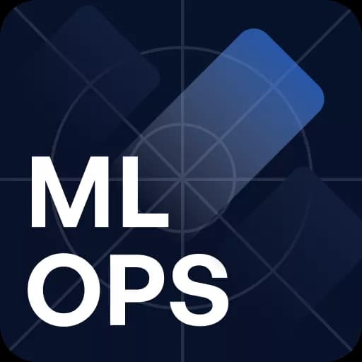 Styled image of the words 'ML OPS'